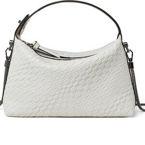 Brand New Small Tote Purse Womens Vegan Crossbody Bag with Metal Chain Strap